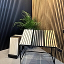 Natural wood sound absorption panels