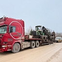 Meža tehnikas transportēšana