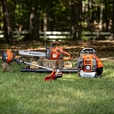 gasoline chainsaws and leaf blowers