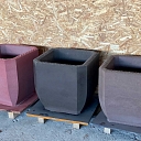 concrete flower pots