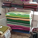 Woven wool and linen products