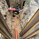 sewerage network construction