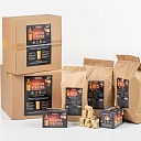 Fire starter - wax-soaked wood wool