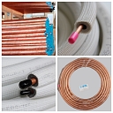 Solid, soft, insulated 20M, 50M and double copper pipes for air conditioners, refrigeration equipment and heat pumps