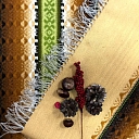 Folk blanket for a coffin