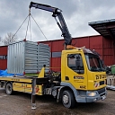 transporting plastic containers from one place to another