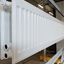 Powder coating radiators