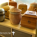 Coffins, urns, clothing