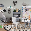 ALANDEKO round carpets chairs for children children's tables children's tents floor shelves