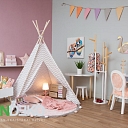 ALANDEKO children's room interior children's furniture children's tent mats