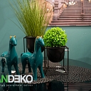 ALANDEKO decorative figures flower pot holders table mats artificial plants