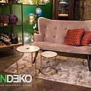 ALANDEKO double lounge chair marble tables furniture