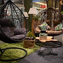 ALANDEKO garden furniture rocking chairs wooden tables