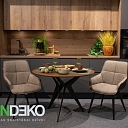 ALANDEKO dining chairs modern interior wooden dining table