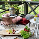 ALANDEKO portable table stools wooden tableware mugs to take away