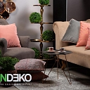 ALANDEKO подставка-качалка металлический журнальный столик цветочные горшки клубные стулья набор кофейных кружек бархатная подушка