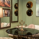 ALANDEKO sparrow candlestick glass table wall mirror glass paintings wall clocks