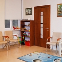 Children's corner in the waiting room, Eye health center