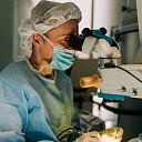 Cataract surgery and surgeon in the day hospital at Brīvības gatve 410