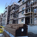 Facade works for a row house