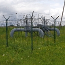 3D panel with barbed wire