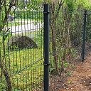 3D fence panel with posts