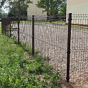 3D fence panel with posts