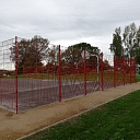 Individual 2D fence panel solution red color