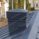 Rolled profile Chimney installation in tin, Diavers