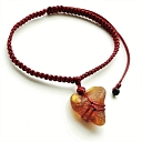 Knotted in original technique, unworked, Ambers were mined on Liepāja's beach