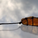 Knotted in original technique, unworked, Ambers were mined on Liepāja's beach