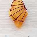 Knotted in original technique, unworked, Ambers were mined on Liepāja's beach