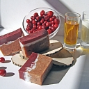 Мыло с клюквенным козьим молоком