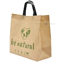 PP felt bag with Be Natural print with handles