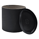 Black cardboard postal tube height 11cm diameter 11cm - Tubes for postal items