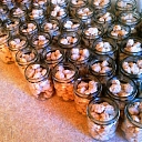 Rabbit meatballs in broth