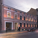 CONVERSION OF AN OFFICE BUILDING INTO A HOTEL. Riga, 59 Dzirnava Street. Project 2019 2020