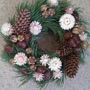 Wreaths, floristry. Flower shop in Baldone Meldra