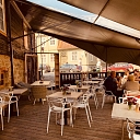 In the summer season eat on the terrace