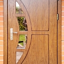 Wooden exterior doors for house