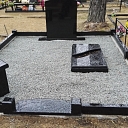 Tombstones, curbs, fences