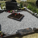 Tombstones, curbs, fences