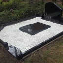 Tombstones, curbs, fences