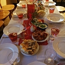 Table laying for festivities