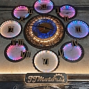 Exclusive wall clock in industrial style