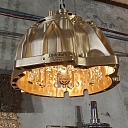 Unique chandelier made from auto parts
