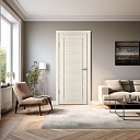 Horizontal-1, cappuccino, laminated interior doors