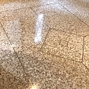 Decorative concrete floor with stone texture