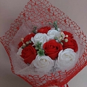 Bouquet of soap flowers