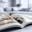 Elegant design magazines with PrintOnline.lv printing services